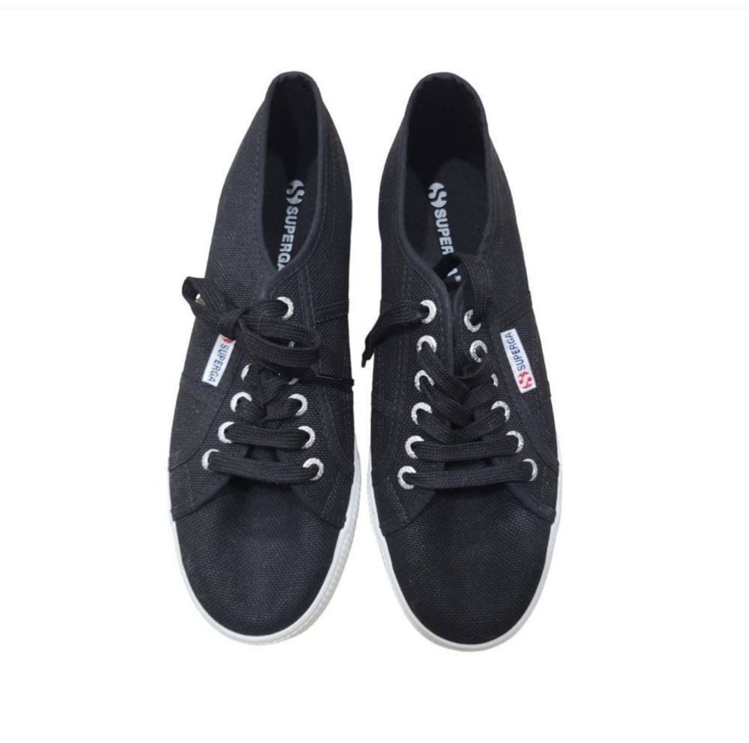 Superga black platform sneakers, Size EU 39.5