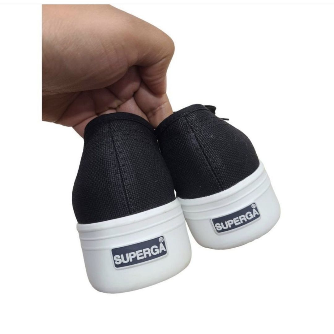 Superga black platform sneakers, Size EU 39.5