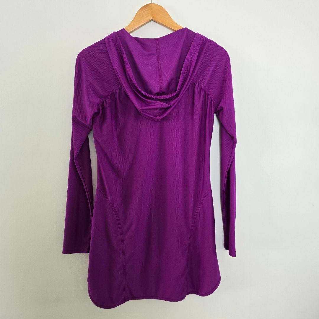 Athleta purple swim cover up, Size small