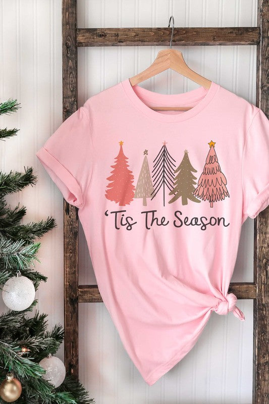 'TIS THE SEASON CHRISTMAS TREES GRAPHIC TEE