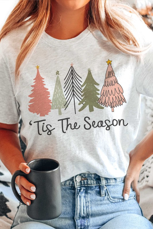 'TIS THE SEASON CHRISTMAS TREES GRAPHIC TEE