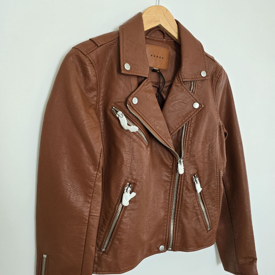 Brown Blank nyc NWT Blank NYC Faux leather jacket, Xs