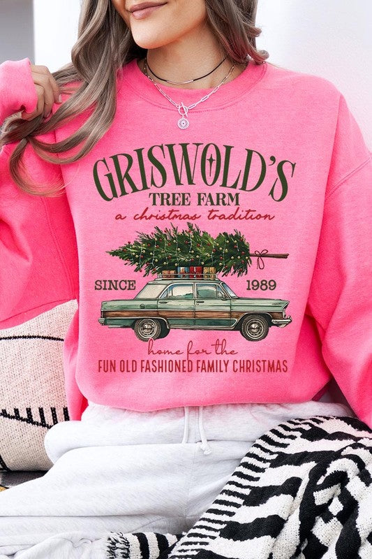 Griswold Christmas Tree Farm Fleece Sweatshirts