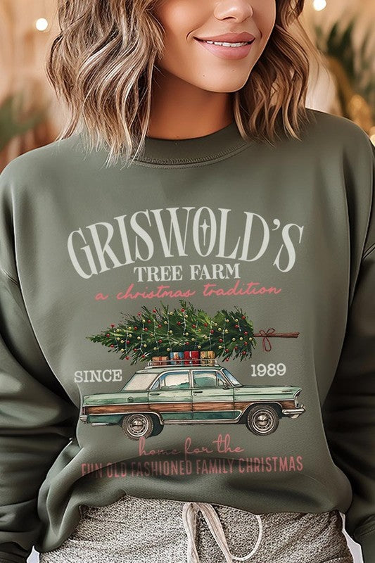 Griswold Christmas Tree Farm Fleece Sweatshirts