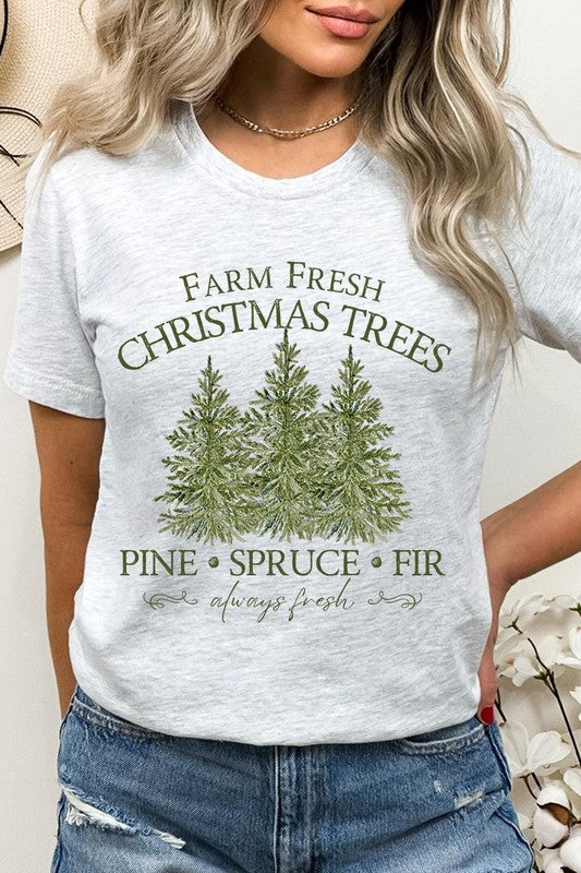 Farm Fresh Christmas Trees Graphic Tee