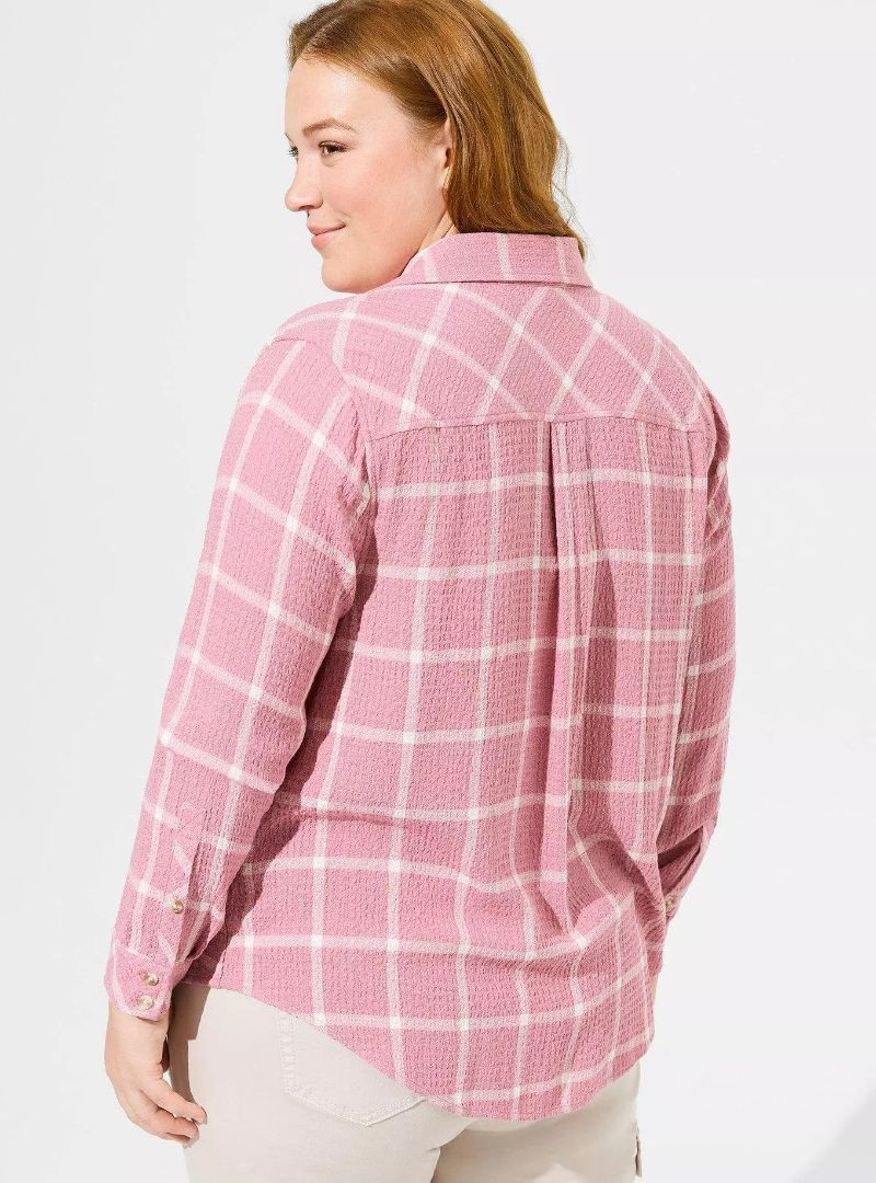 Torrid pink button down 1X