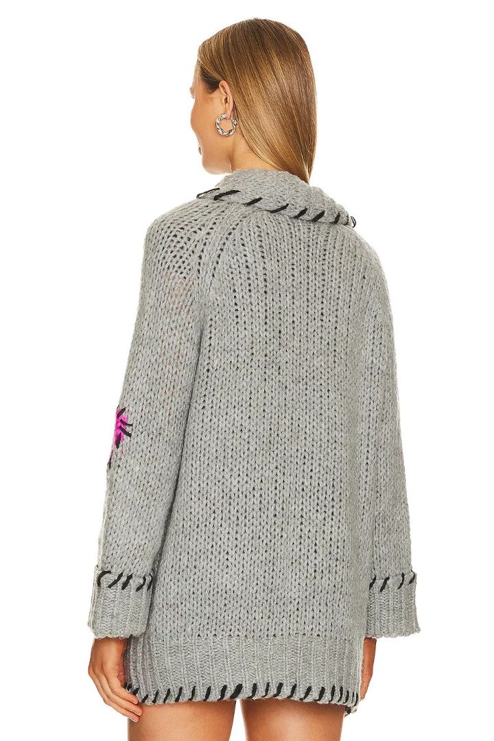 John + Jenn gray cardigan size small