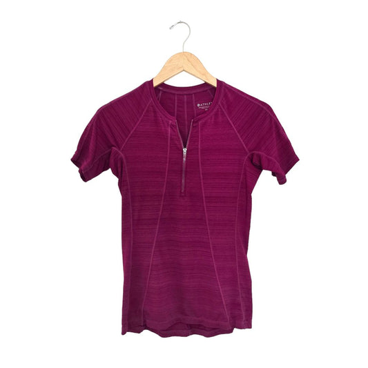 Athleta Athleta 1/4 zip purple top, xs