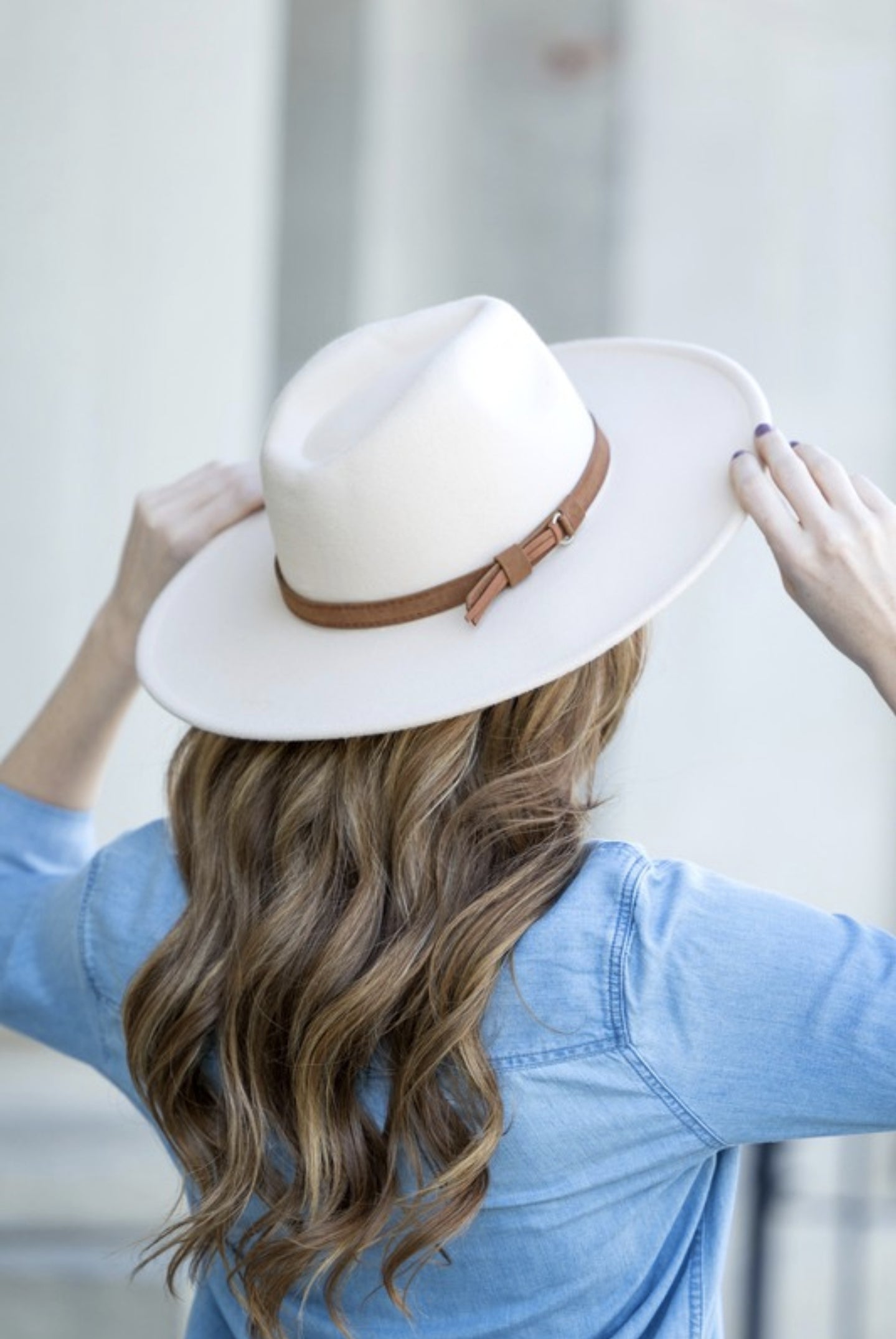 Cream Fedora Hat